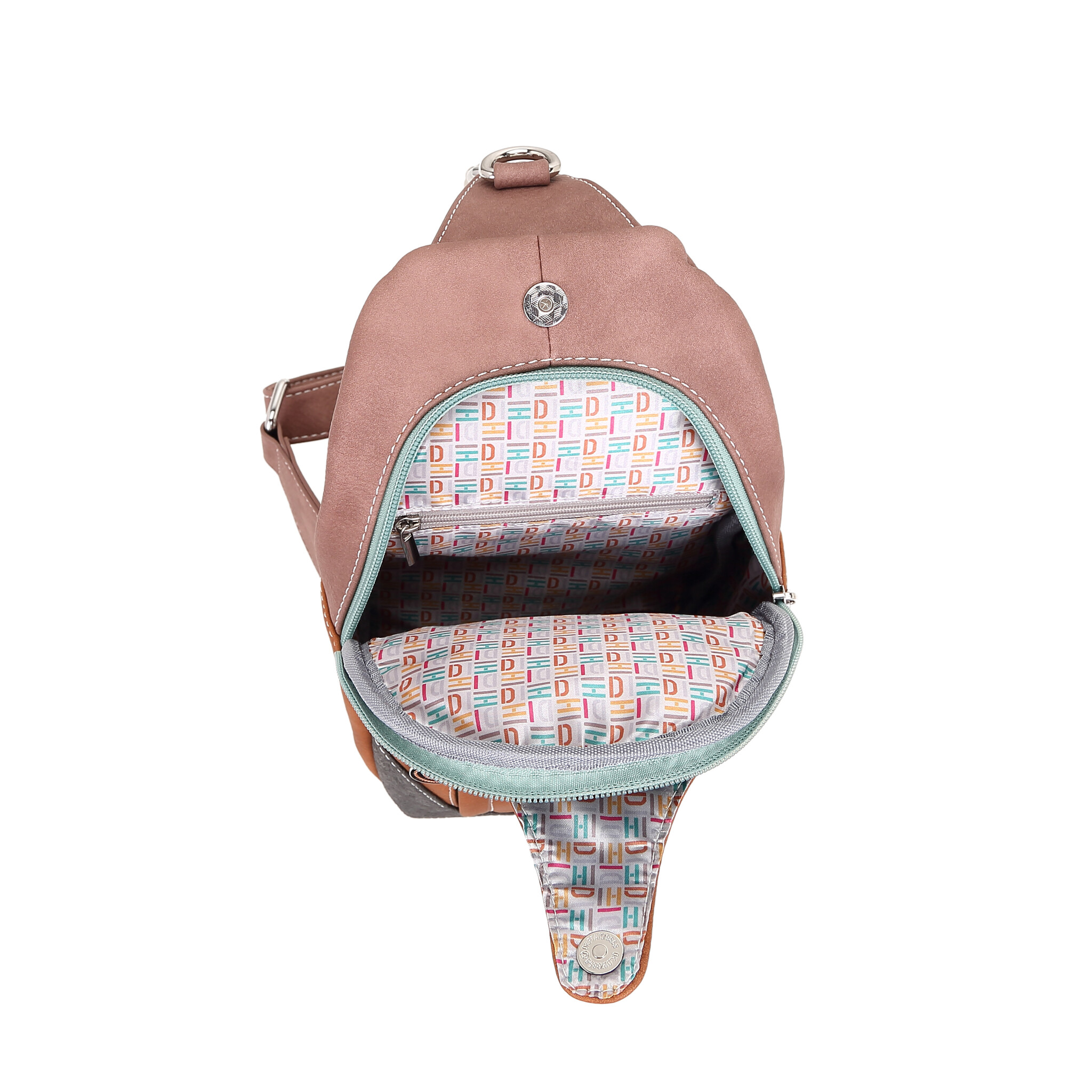 Hi Di Hi Carol slingband/rugtas Lilac/cognac CL25
