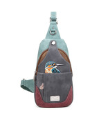 Hi Di Hi Carol slingband/rugtas aqua/d. grey CL26