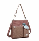Hi Di Hi Schoudertas Kingshopper  lilac/brown KS05