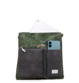 Hi Di Hi Schoudertas Kingshopper green/d. grey KS07