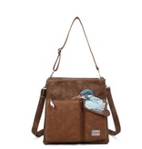 Hi Di Hi Schoudertas Kingshopper d.brown/cognac KS08 Hi Di Hi Schoudertas Kingshopper d.brown/cognac KS08