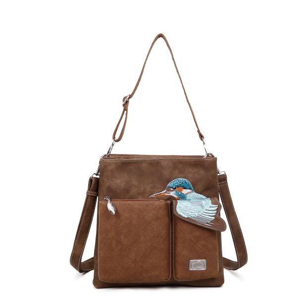 Hi Di Hi Schoudertas Kingshopper d.brown/cognac KS08