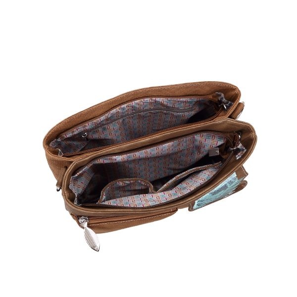 Hi Di Hi Schoudertas Kingshopper d.brown/cognac KS08
