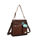 Hi Di Hi Schoudertas Kingshopper d.brown/cognac KS08 Hi Di Hi Schoudertas Kingshopper d.brown/cognac KS08