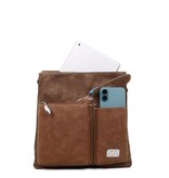 Hi Di Hi Schoudertas Kingshopper d.brown/cognac KS08 Hi Di Hi Schoudertas Kingshopper d.brown/cognac KS08