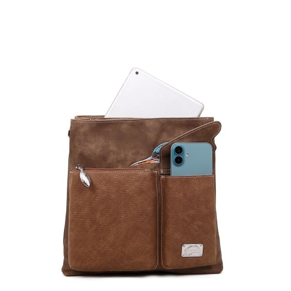 Hi Di Hi Schoudertas Kingshopper d.brown/cognac KS08