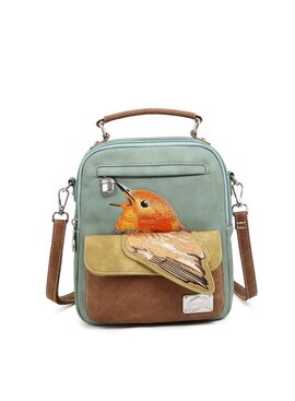 Hi Di Hi Schoudertas Traveller green/yellow TRV11