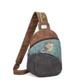 Hi Di Hi Rugzak/Slingband  Tjirp brown/aqua/greyTP02 Hi Di Hi Rugzak/Slingband  Tjirp brown/aqua/greyTP02