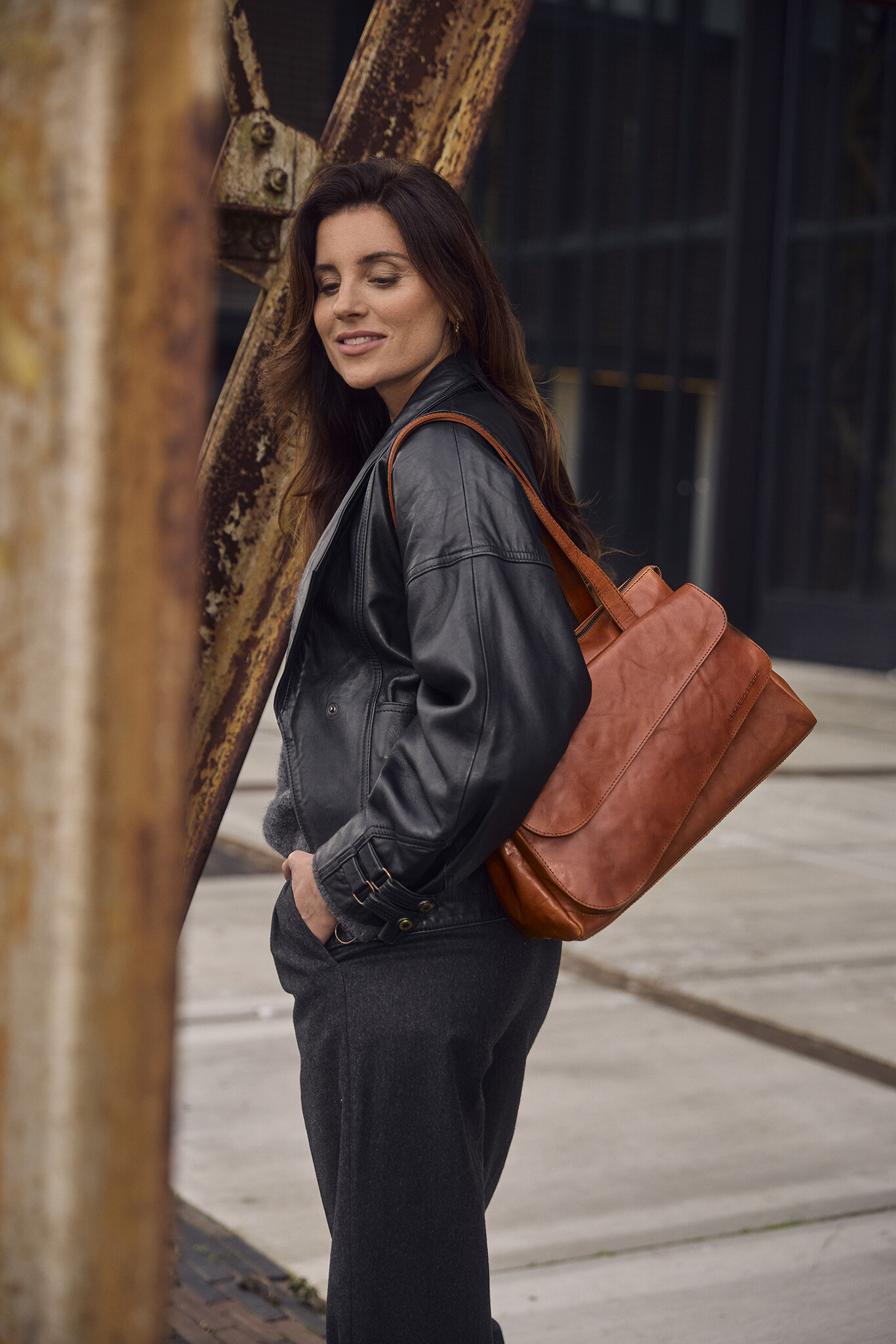 Spikes and Sparrow Leren Handtas – Rivka 581190