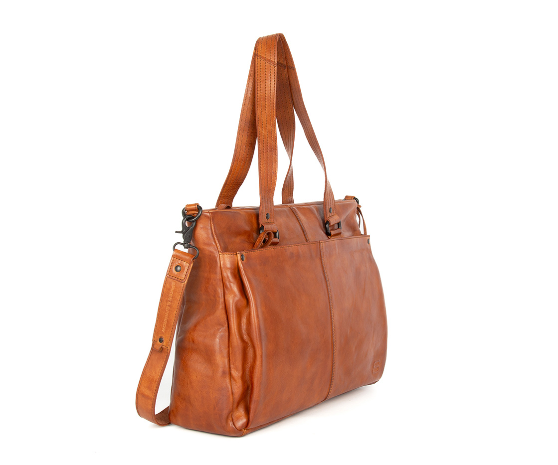 Spikes and Sparrow Leren Laptop Schoudertas – Chrissey  587270