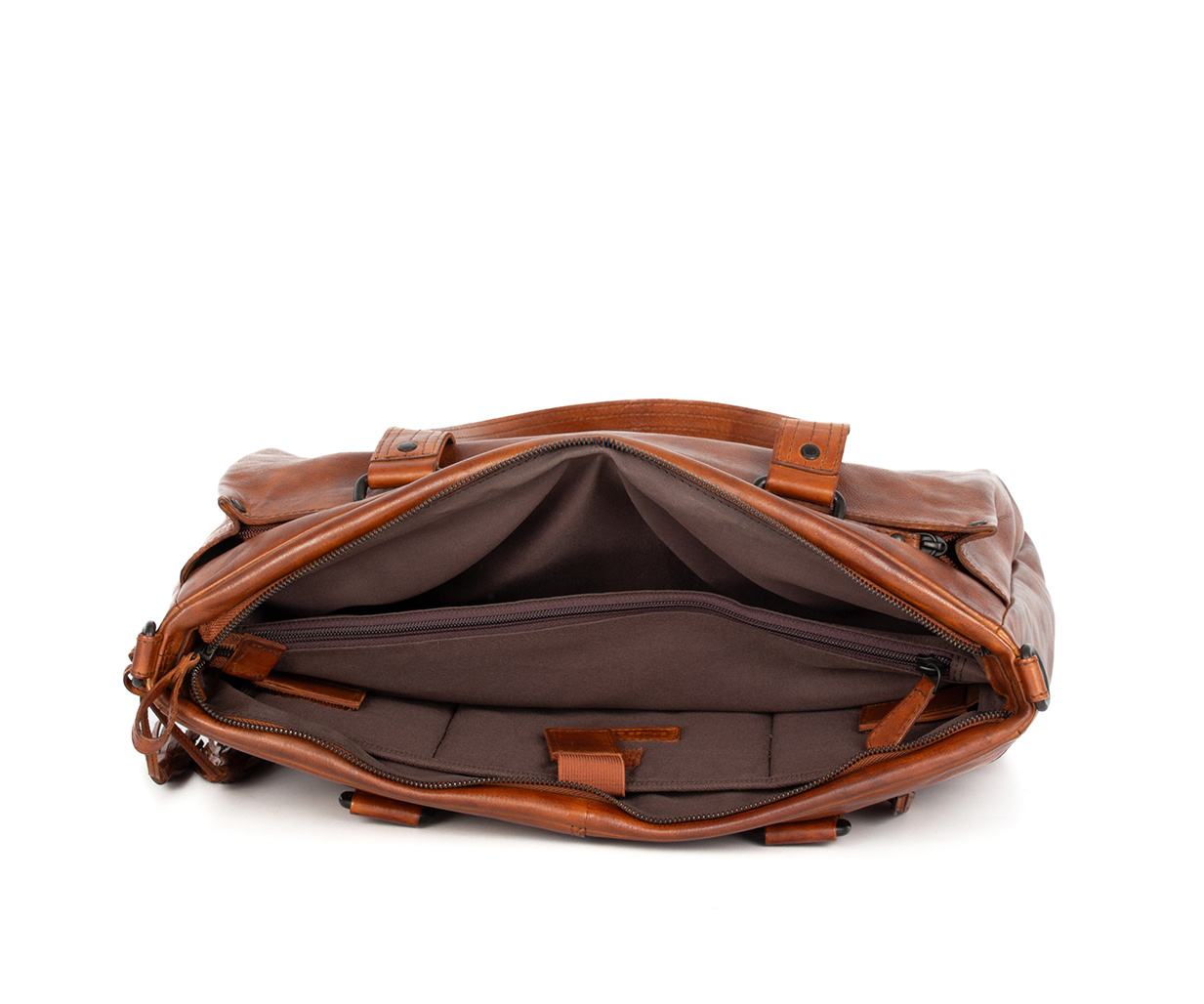 Spikes and Sparrow Leren Laptop Schoudertas – Chrissey  587270