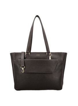 LouLou CELINE Chocolate Torte Gold – Luxe bruine leren werktas