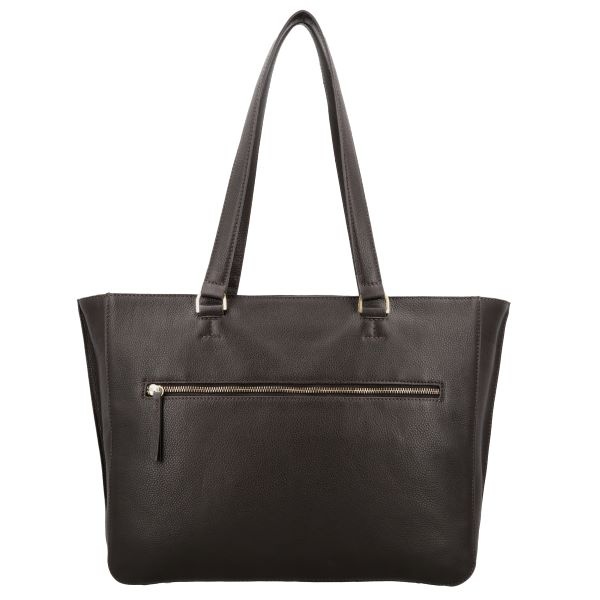 LouLou CELINE Chocolate Torte Gold – Luxe bruine leren werktas