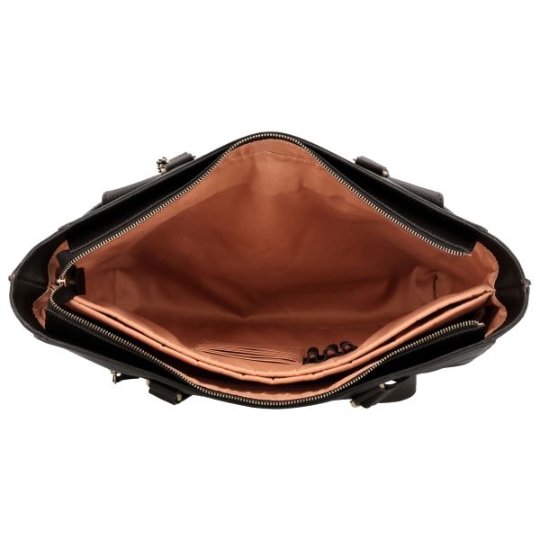 LouLou CELINE Chocolate Torte Gold – Luxe bruine leren werktas