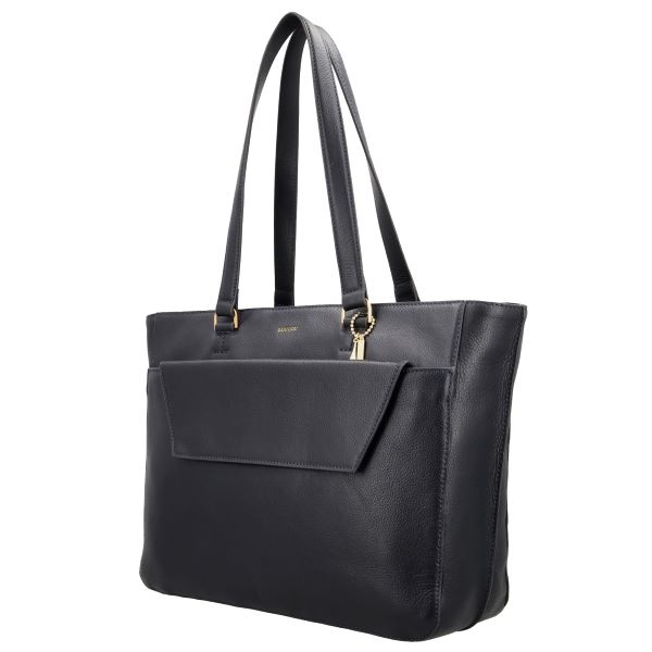 LouLou CELINE Dark Blue Gold –Luxe donker blauwe werktas