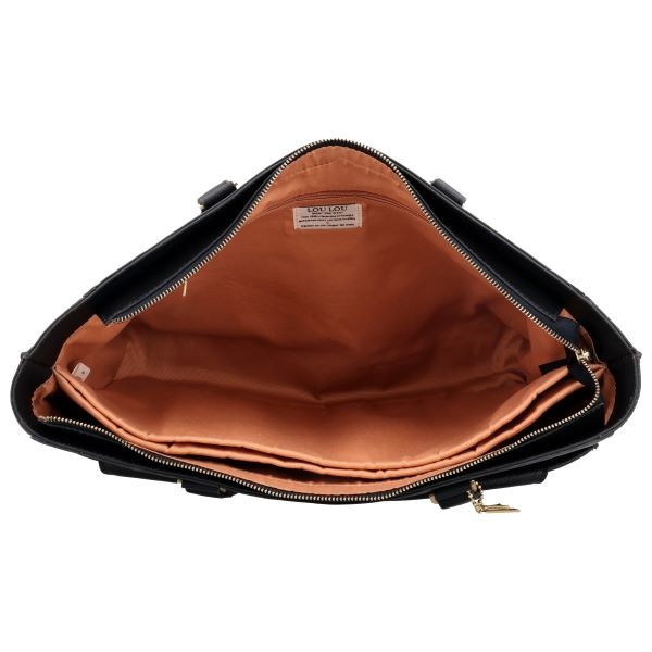 LouLou CELINE Dark Blue Gold –Luxe donker blauwe werktas