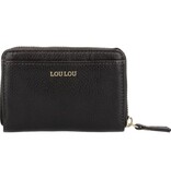 LouLou Petit Emilie Kleine leren RFID portemonnee Chocolate