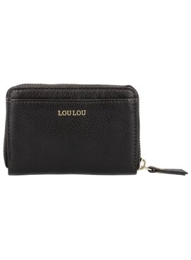 LouLou Petit Emilie Kleine leren RFID portemonnee Chocolate