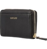 LouLou Petit Emilie Kleine leren RFID portemonnee Chocolate