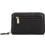 LouLou Petit Emilie Kleine leren RFID portemonnee Chocolate