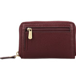 LouLou Petite Emilie Kleine leren RFID portemonnee Ruby