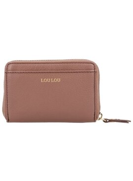 LouLou Petite Emilie Kleine leren RFID portemonnee in Mocha