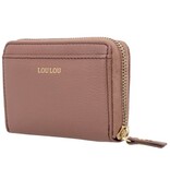 LouLou Petite Emilie Kleine leren RFID portemonnee in Mocha