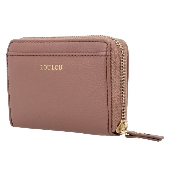 LouLou Petite Emilie Kleine leren RFID portemonnee in Mocha