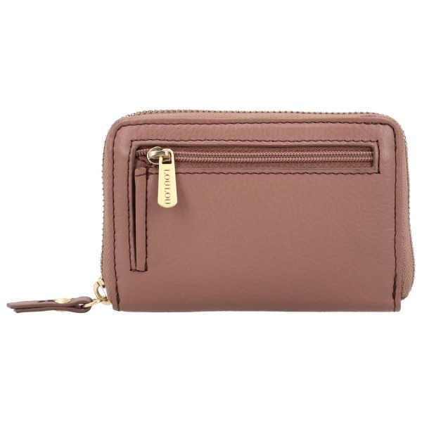 LouLou Petite Emilie Kleine leren RFID portemonnee in Mocha