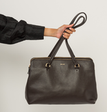 LouLou Laptop schoudertas OLIVIA chocolate torte