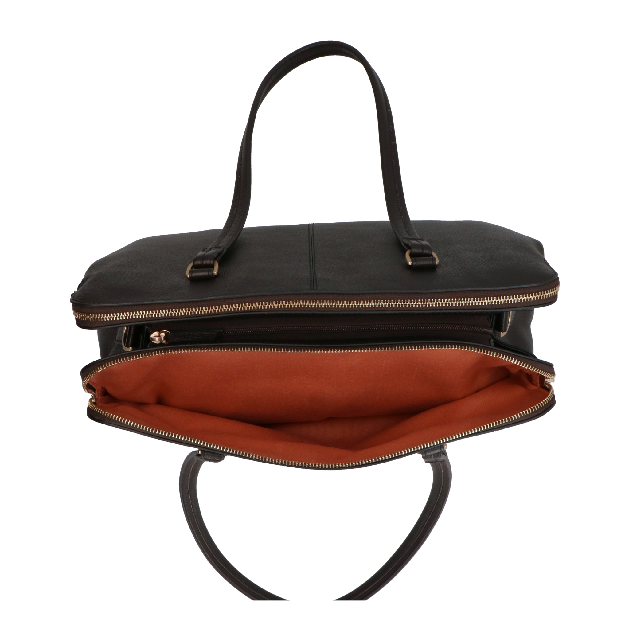 LouLou Laptop schoudertas OLIVIA chocolate torte