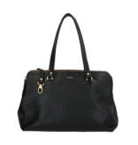 LouLou Laptop schoudertas OLIVIA in Black Gold