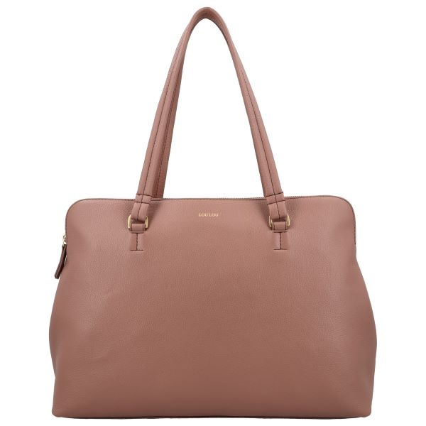 LouLou Laptop schoudertas OLIVIA Mocha
