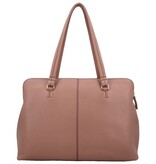 LouLou Laptop schoudertas OLIVIA Mocha