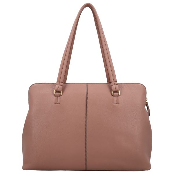 LouLou Laptop schoudertas OLIVIA Mocha