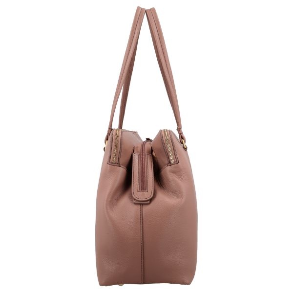 LouLou Laptop schoudertas OLIVIA Mocha