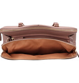 LouLou Laptop schoudertas OLIVIA Mocha