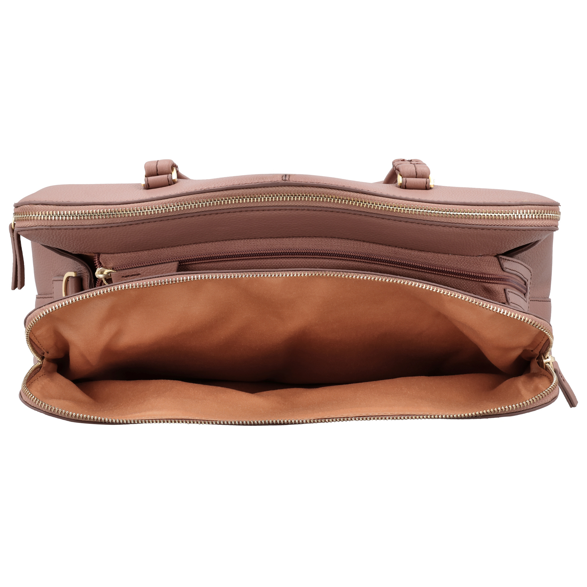 LouLou Laptop schoudertas OLIVIA Mocha