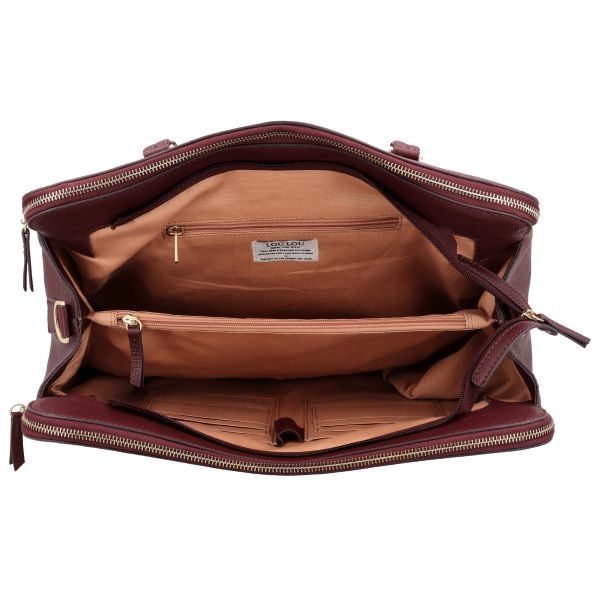 LouLou Laptop schoudertas OLIVIA Ruby