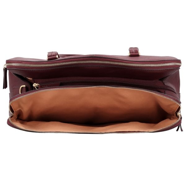 LouLou Laptop schoudertas OLIVIA Ruby