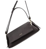 LouLou ISA Chocolade Torte Gold – Bruine leren overslagtas met gouden details