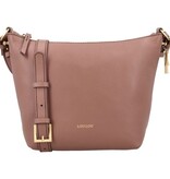 LouLou LOIS Mocha Mousse Gold – Zachtroze leren hobo / crossbody tas