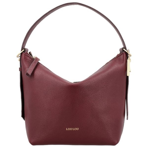 LouLou LOIS Ruby Gold – Ruby leren hobo / crossbody tas