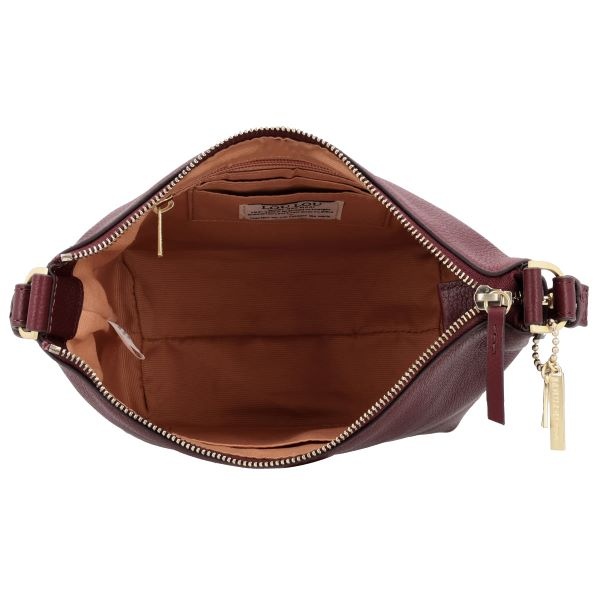 LouLou LOIS Ruby Gold – Ruby leren hobo / crossbody tas