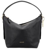 LouLou LOIS Black Gold – zwarte  leren hobo / crossbody tas