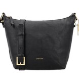 LouLou LOIS Black Gold – zwarte  leren hobo / crossbody tas