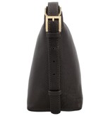 LouLou LOIS Chocolade Torte Gold – Bruine leren hobo / crossbody tas