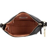 LouLou LOIS Chocolade Torte Gold – Bruine leren hobo / crossbody tas