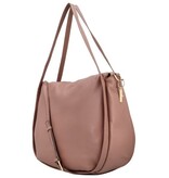 LouLou  LOU L Mocha Mousse Gold – leren shopper met gouden details