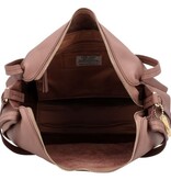 LouLou  LOU L Mocha Mousse Gold – leren shopper met gouden details